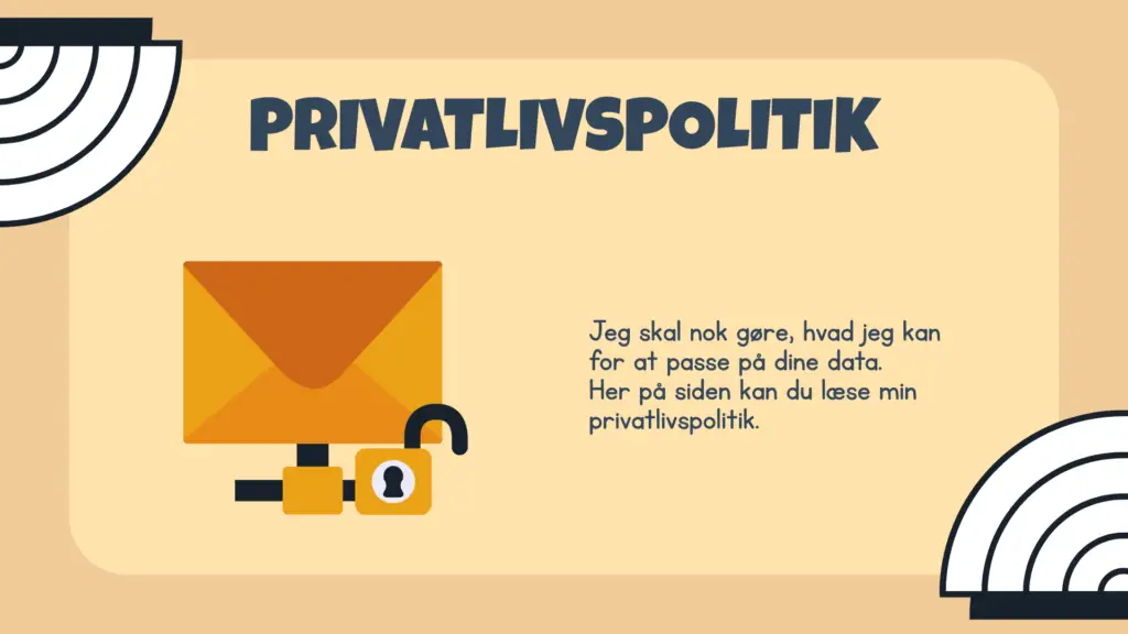 Billede om privatlivspolitik